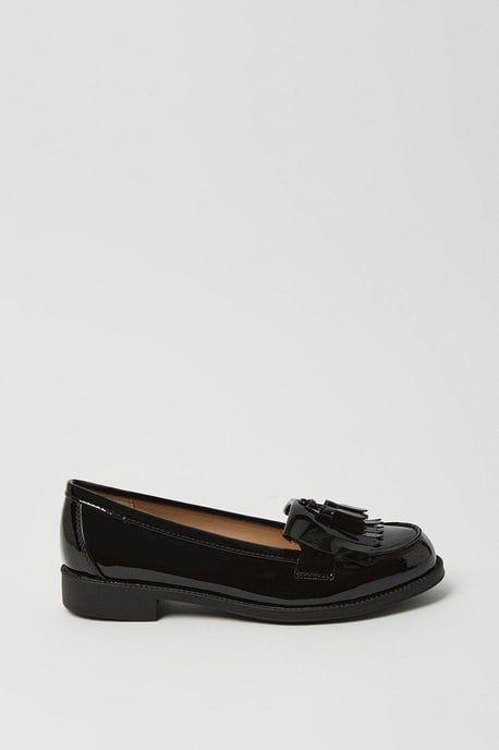 Wide Fit Leigh Fringe Loafers