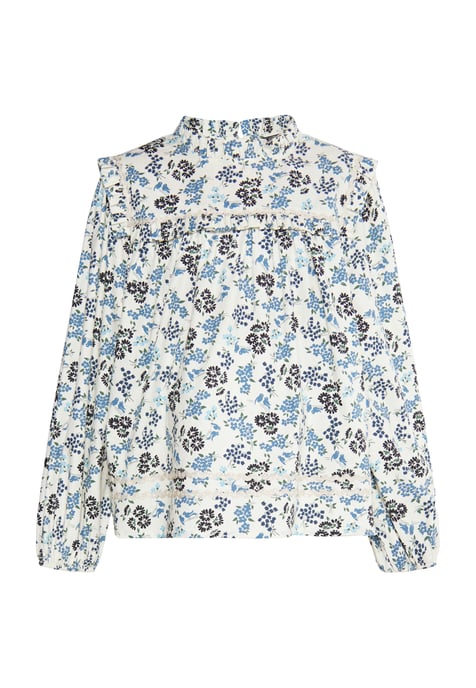 Dreimaster Blouse meisjes (kinderen) marinebloem - Image 1