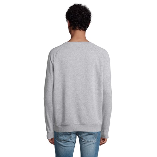 SOLS Unisex Adult Space Organic Raglan Sweatshirt (Grijze Mergel) - Image 6