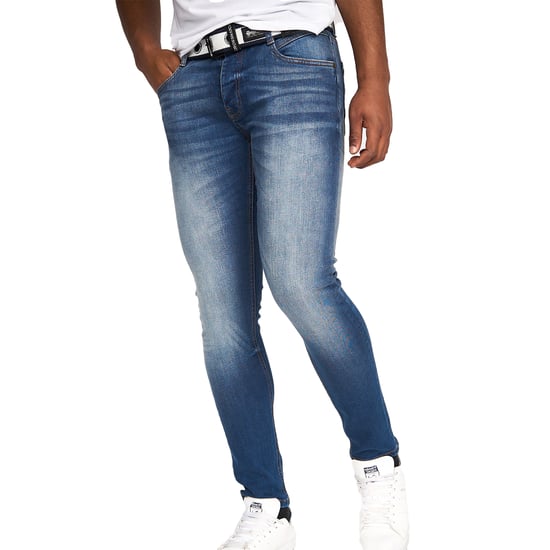 Crosshatch Heren Barbeck Slim Jeans (Blauw getint) - Image 1