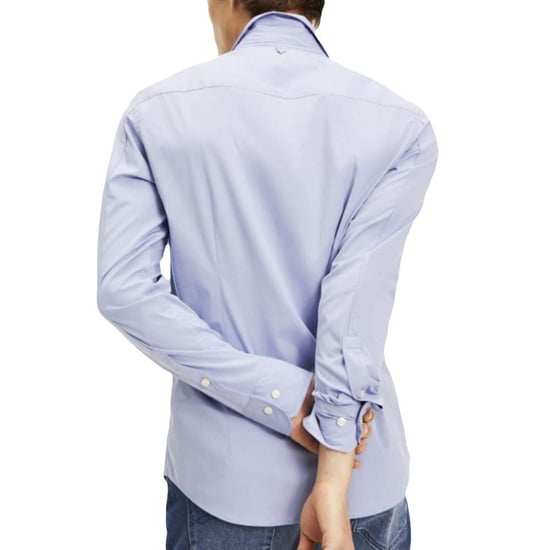 Tommy Jeans Skjortor Slim Fit Stretch Blå - Image 4