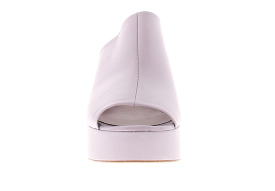 Ted Baker Womens Heels Deltino Leather Mules Peep Toe Block Heel Purple - Image 3