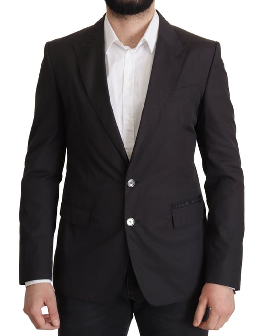 Dolce & Gabbana Black Single Breasted TAORMINA Breasted Men's Blazer - Image 1