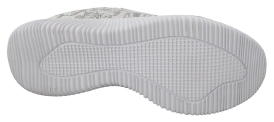 Plein Sport Women's Silver Polyester Runner Joice Sneakers Shoes - Image 5