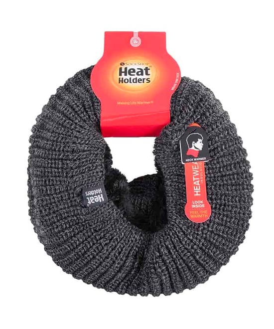Heat Holders - Fleecefodrad varmhalsvärmare i tjockstickad trikå för herrar - Image 2