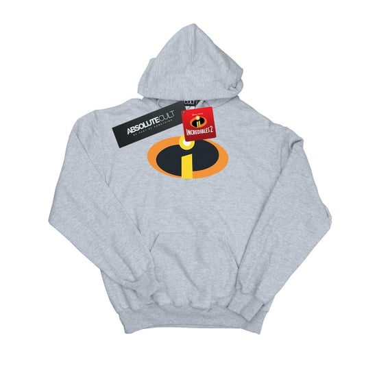 Disney Boys The Incredibles Costume Logo Hoodie (Sports Grey)