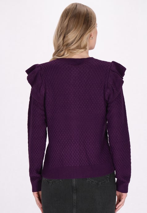 Dreimaster Vest Dames paars - Image 4