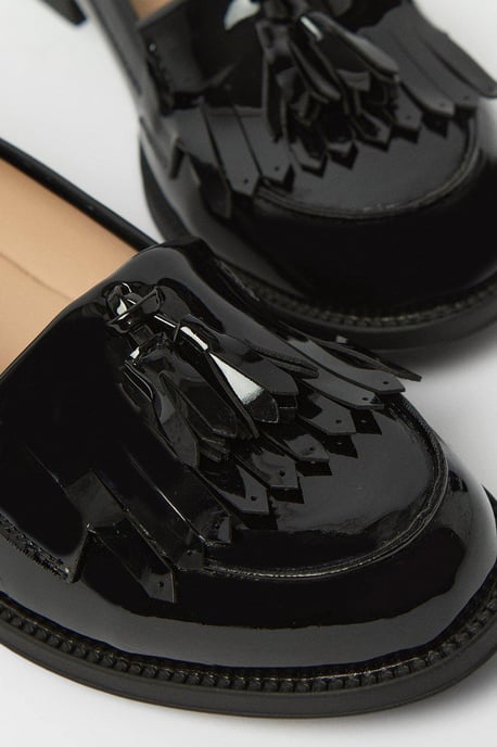 Wide Fit Leigh Fringe Loafers