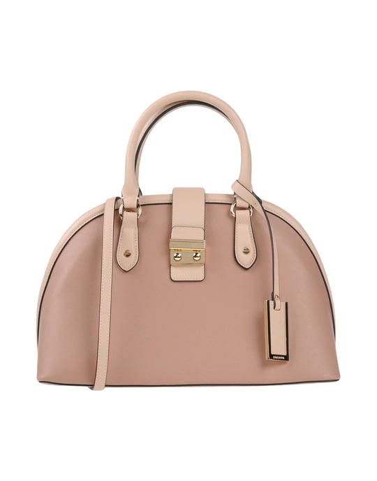 Nenette Pale Pink Faux Leather Top Handle Bag