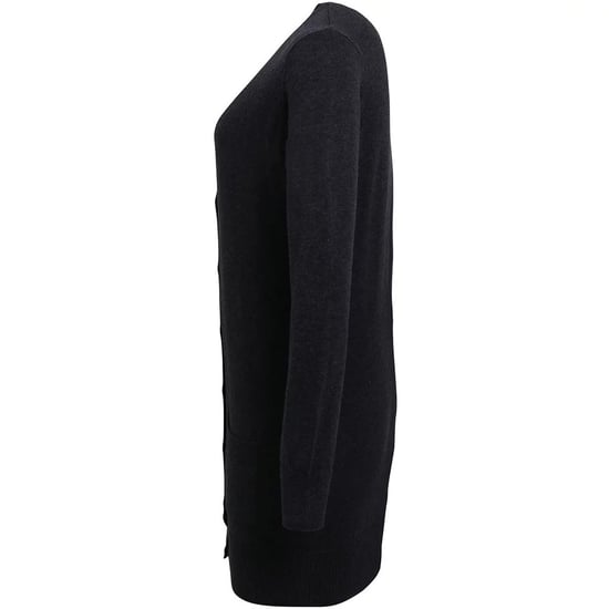 Premier Womens/Ladies Longline V Neck Cardigan (Charcoal)