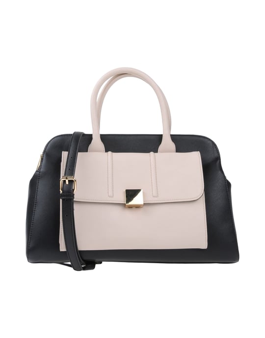 Nenette Black Colourblock Faux Leather Bowler Bag