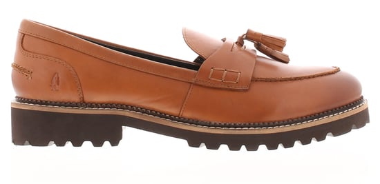 Hush Puppies Womens Shoes Loafers Flat Ginny Leather Slip On tan - Image 2