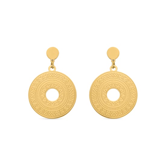 Luxenter earrings finished in 18K yellow gold - Thata - Image 1