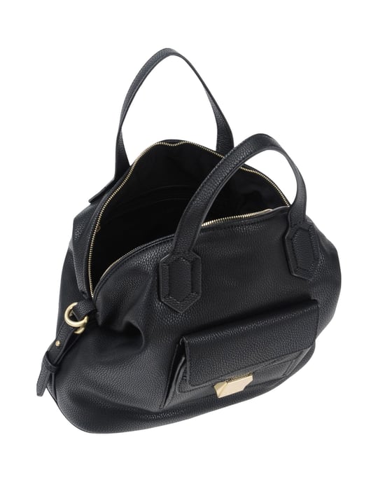 Nenette Black Faux Leather Bucket Bag