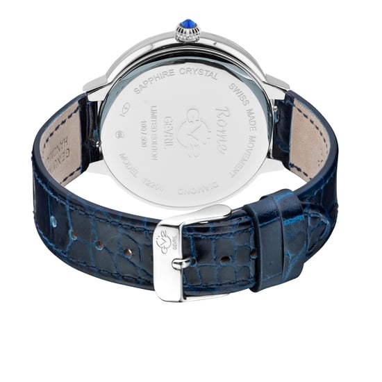 GV2 Rome Women's Blue Dial Stainless Steel Watch - Image 2