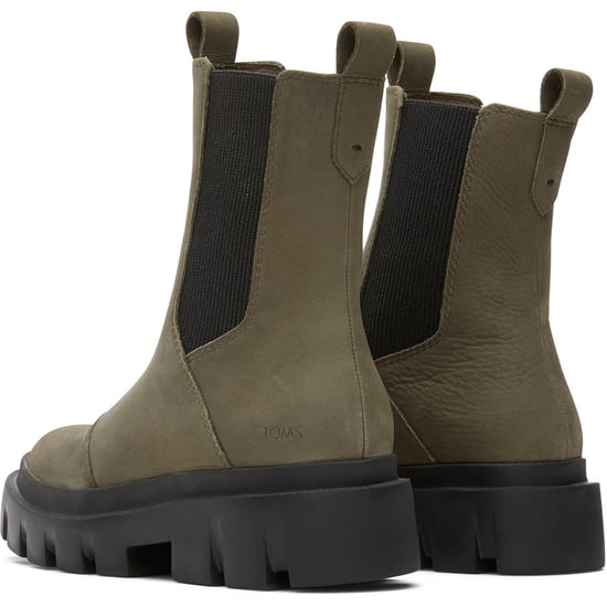 TOMS Rowan läder dam Olive stövlar - Image 2