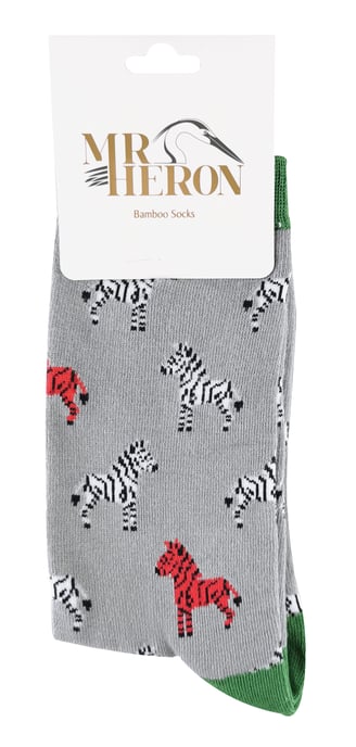 MR HERON - Men's Animal Patterned Design Soft Bamboo Novelty Socks - Image 2
