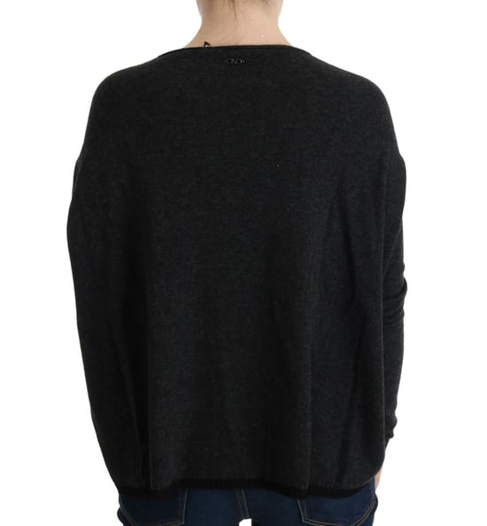 Costume National Gebreide trui in grijs viscose voor dames - Image 3