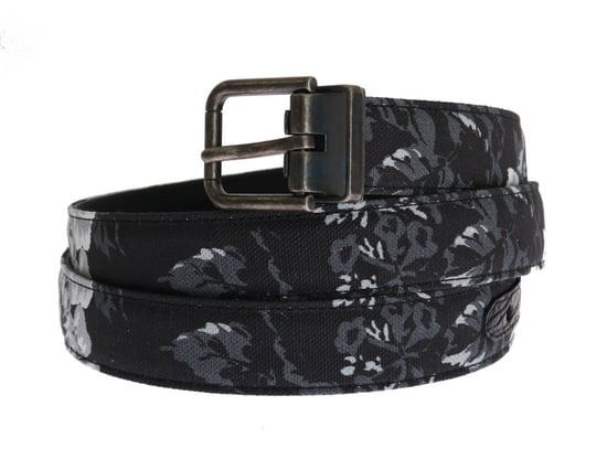 Dolce & Gabbana Mannen Zwarte Kaaiman Linnen Leren Riem - Image 2