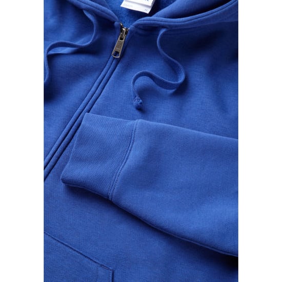 Russell Heren Authentieke Sweatshirt met volledige ritssluiting / Hoodie (Helder Koninklijk) - Image 3
