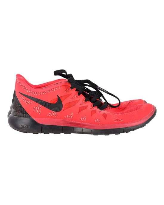 Nike Free 5.0 Running Shoes in Red Mesh - Image 1