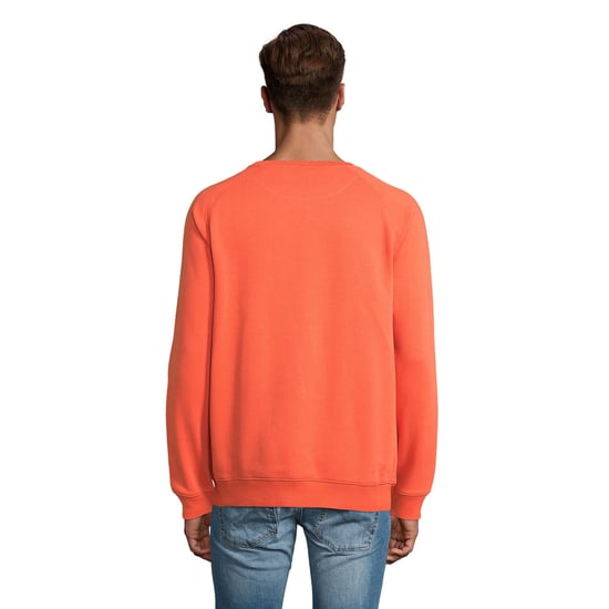 SOLS Unisex Adult Space Organic Raglan Sweatshirt (Burnt Orange)