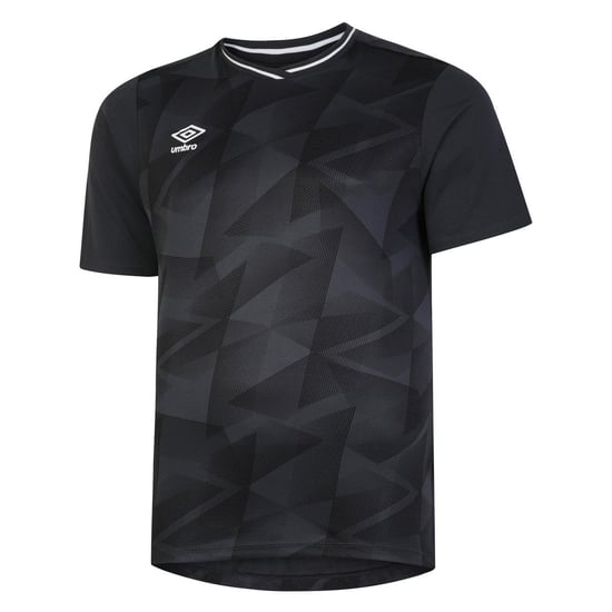 Umbro Mens Triassic Logo Short-Sleeved Jersey (Black/Carbon)