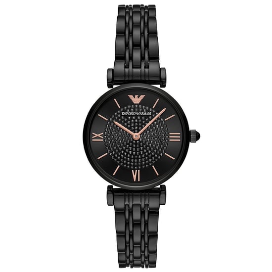 Emporio Armani AR11245 T-Bar Black Ladies Watch - Image 1