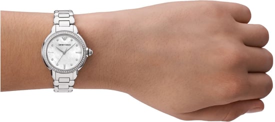 Emporio Armani Mia Dames Horloge Zilverkleurig AR11596 - Image 5