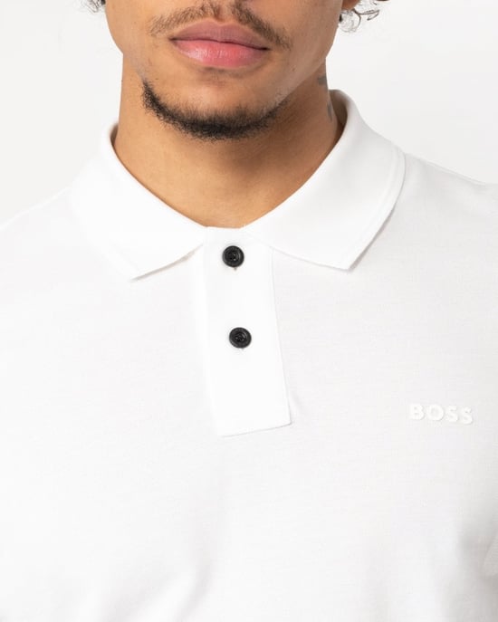 BOSS Orange Prime Heren Katoen-Piqué Polo Shirt met Logo Print NOS - Image 2