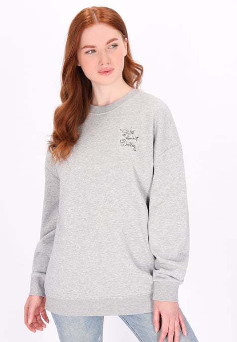 Dreimaster Sweatshirt Dames grijs melange - Image 3