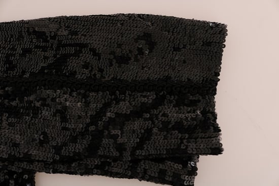 Dolce & Gabbana Black Sequined Fashion Shorts