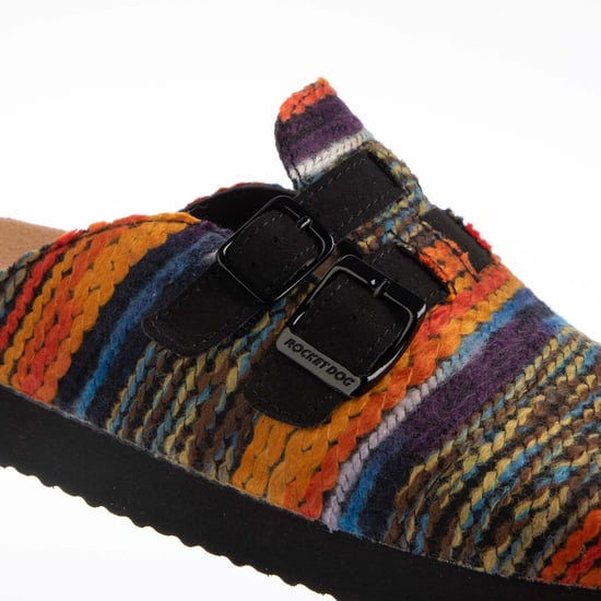 Women's Rocket Dog Abelplus Stripe Clog Slippers in multi colour - Image 6
