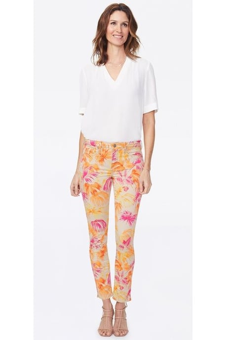 Alina Skinny Ankle Jeans Premium Denim Imprimé