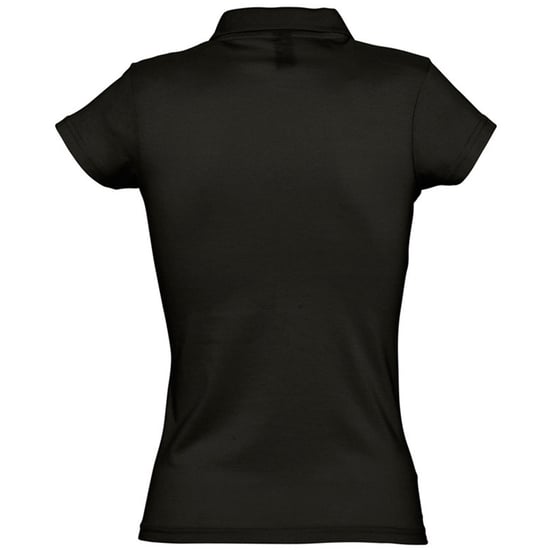 SOLS Dames/dames Prescott Poloshirt met korte mouwen Jersey Polo (Diep zwart) - Image 2