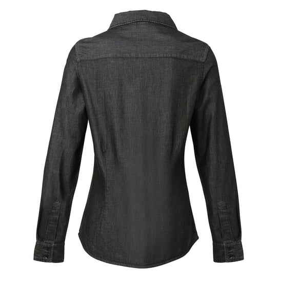 Premier Womens/Ladies Stitch Shirt (Black Denim)