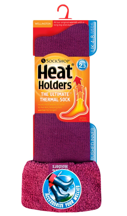 Heat Holders - Termiska Wellington-stövelstrumpor för damer i 7 färger - Image 2