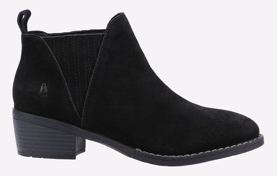 Hush Puppies Isobel Leren Dames Zwarte Laarzen - Image 1