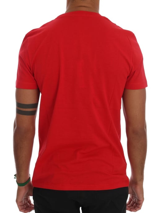 Frankie Morello Rode Katoenen RIDERS Crewneck T-Shirt - Image 3