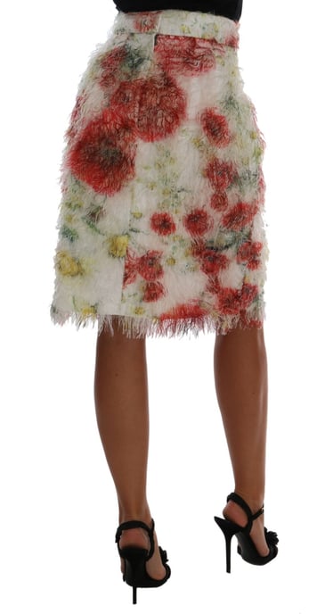 Rechte kokerrok met bloemenmotief voor dames van Dolce & Gabbana - Image 3