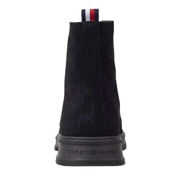 Tommy Hilfiger Veterschoenen Veterboot Suede Black