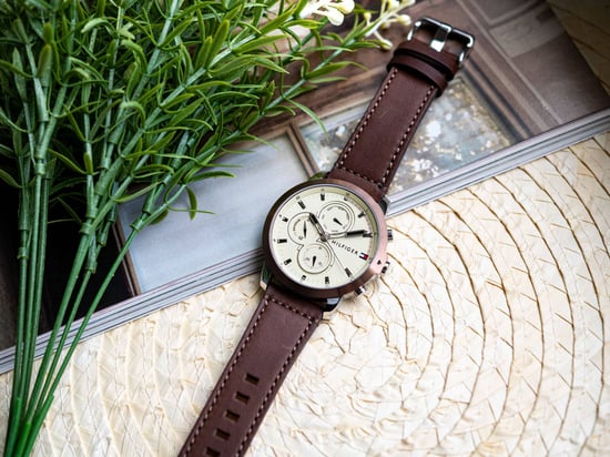 Tommy Hilfiger Jameson Le Heren Bruine Horloge 1792053 - Image 3