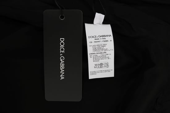 Dolce & Gabbana Grå Prickig Kasse Ullklänning - Image 6