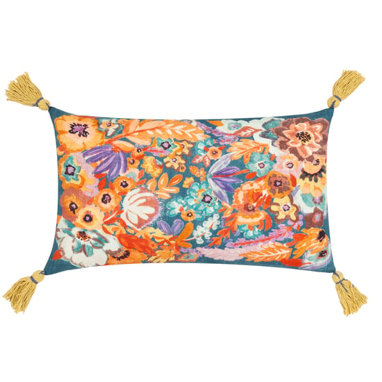Wylder Traloa Floral Tasselled Cushion Cover - Image 1