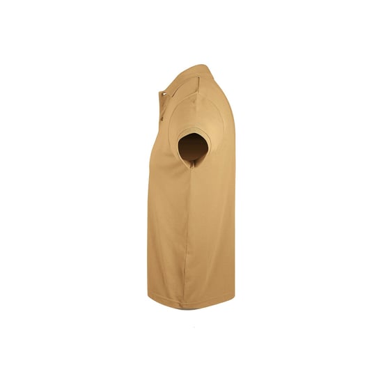 SOLs Mens Prime Pique Plain Short Sleeve Polo Shirt (Sand) - Image 3