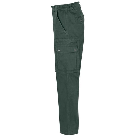 SOLS Mens Docker Stretch Cargo Trousers (Forest Green) - Image 2
