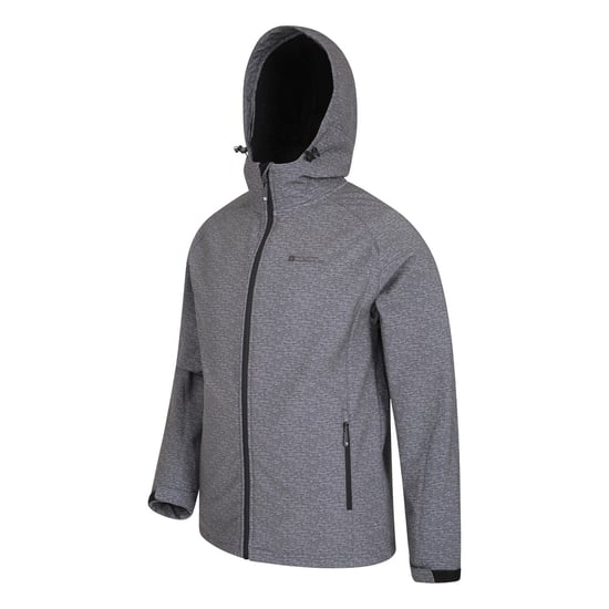 Mountain Warehouse Heren Exodus bedrukte waterdichte Soft Shell jas (Grijs) - Image 5