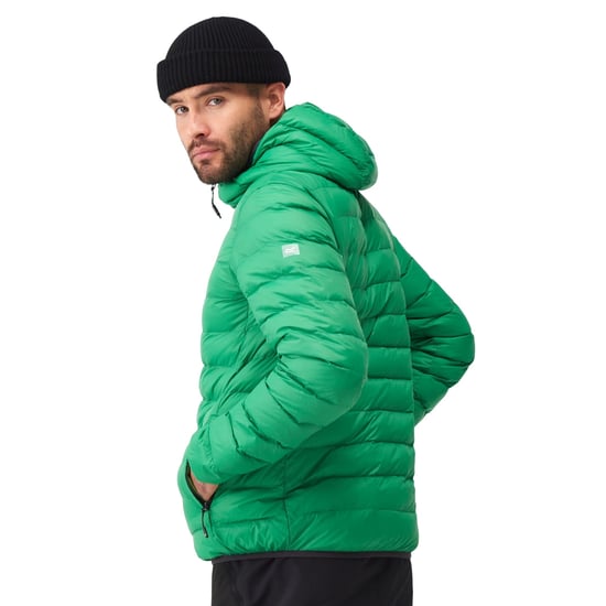 Regatta Mens Marizion Baffled Hooded Padded Jacket (Field Green/Jasmine Green)
