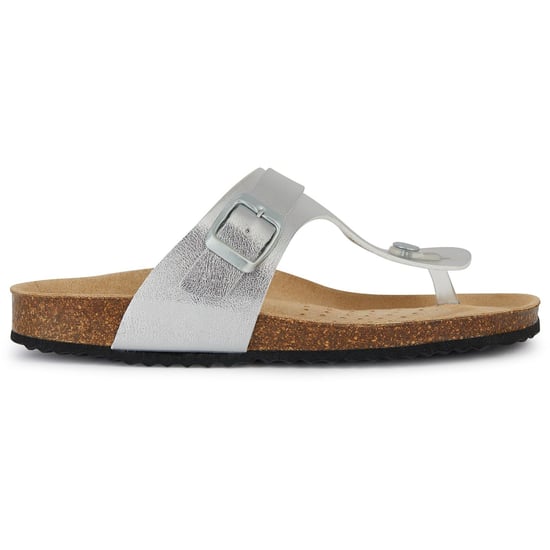 Geox D Brionia Metall Syntet Polyuretan Dam Silver Sandaler - Image 5