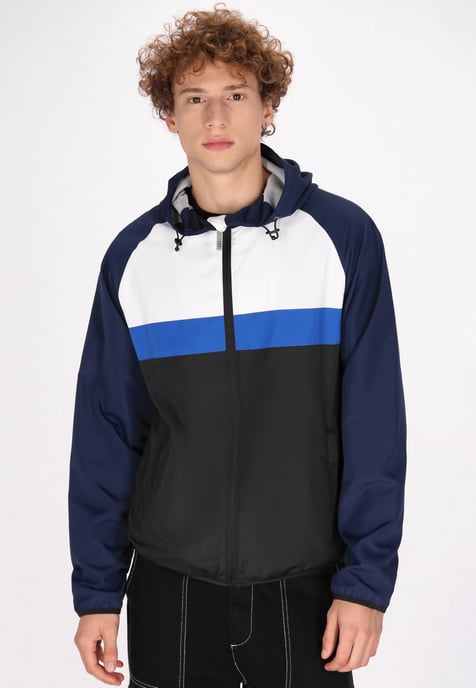 Mo Anorak Heren marine colorblock - Image 3